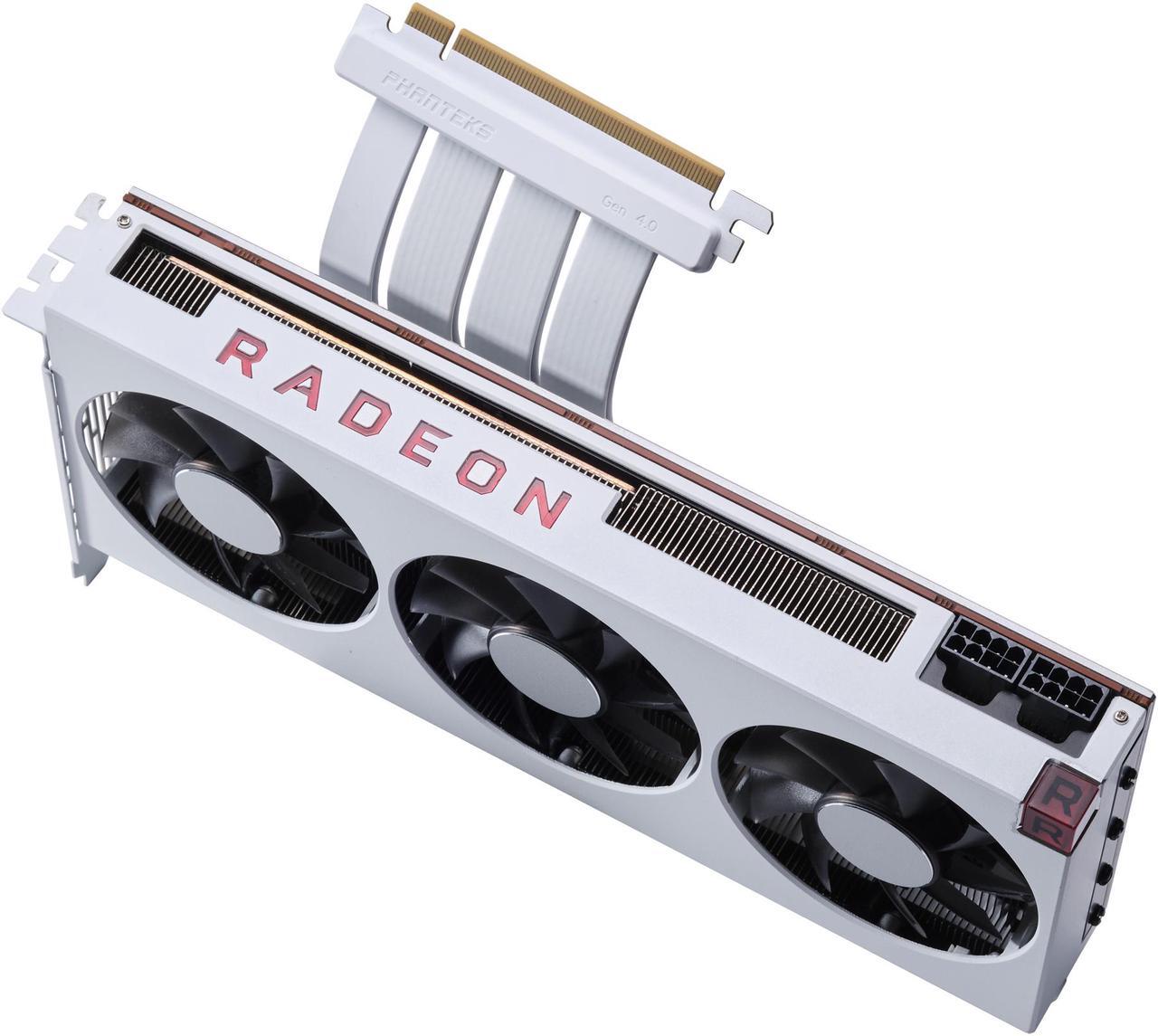 Alt view image 4 of 5 - Phanteks PH-CBRS4.0_FL30_WT01 300mm Flat Line PCI-E gen4.0 x16 Rise Cable, 180o Adapter, White