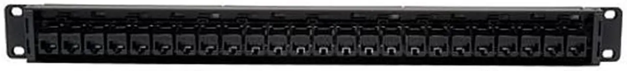 Alt view image 2 of 3 - TRIPP LITE 24-Port 1U Rackmount Cat5e Feedthrough Patch Panel, RJ45 Ethernet