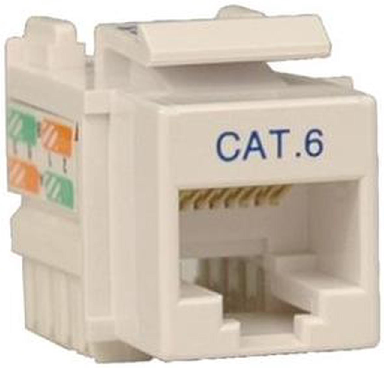 TRIPP LITE N238-001-WH Cat6/Cat5e 110 Style Punch Down Keystone Jack - White