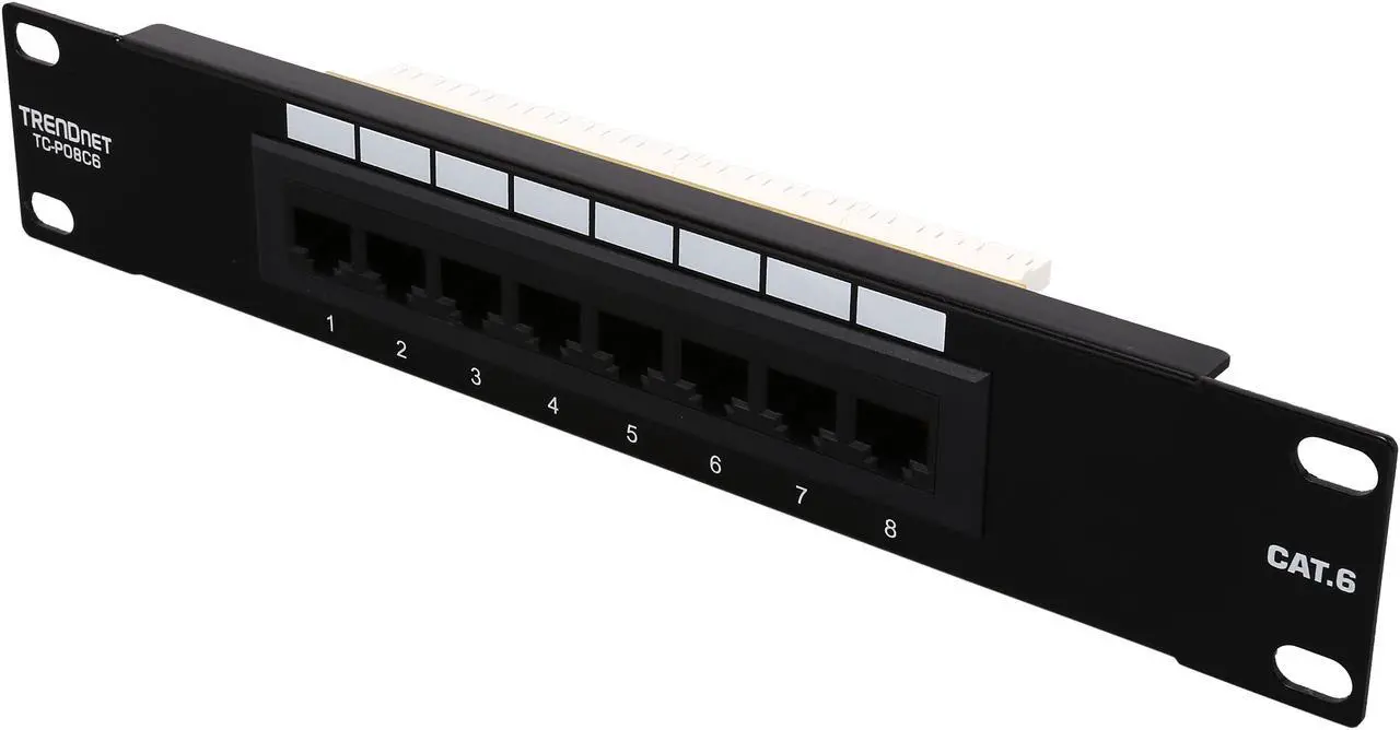 Main image of TRENDnet TC-P08C6 8-Port Cat. 6 Unshielded Patch Panel