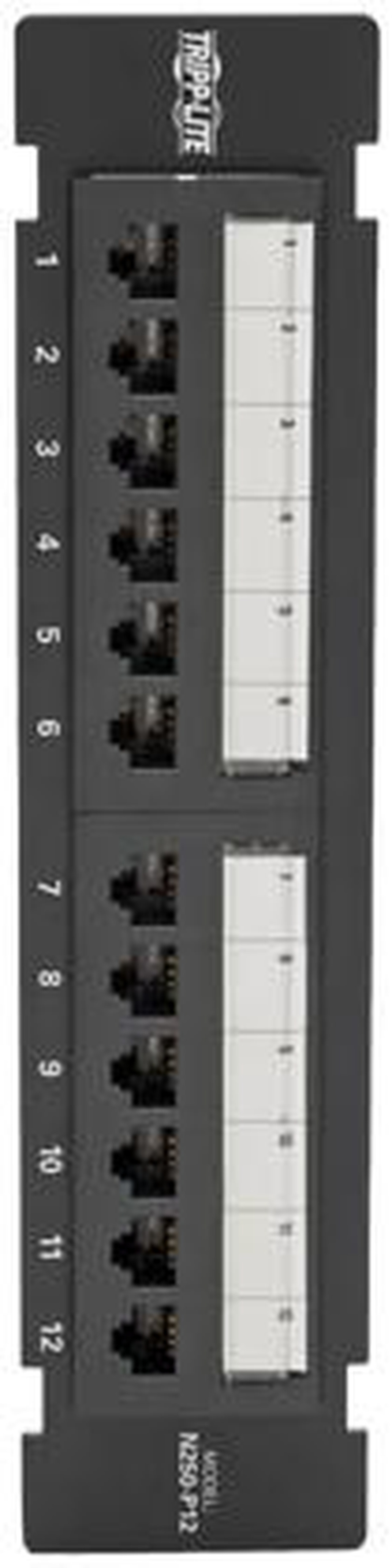 12 Port Wall Mount Tripp Lite 12-Port Cat6 Wall Mount Patch Panel ...