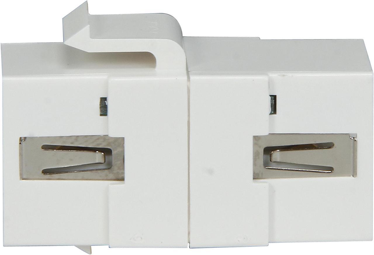 Alt view image 3 of 6 - C2G/Cables To Go 28748 Snap-In USB A/A Female Keystone Insert Module (White)