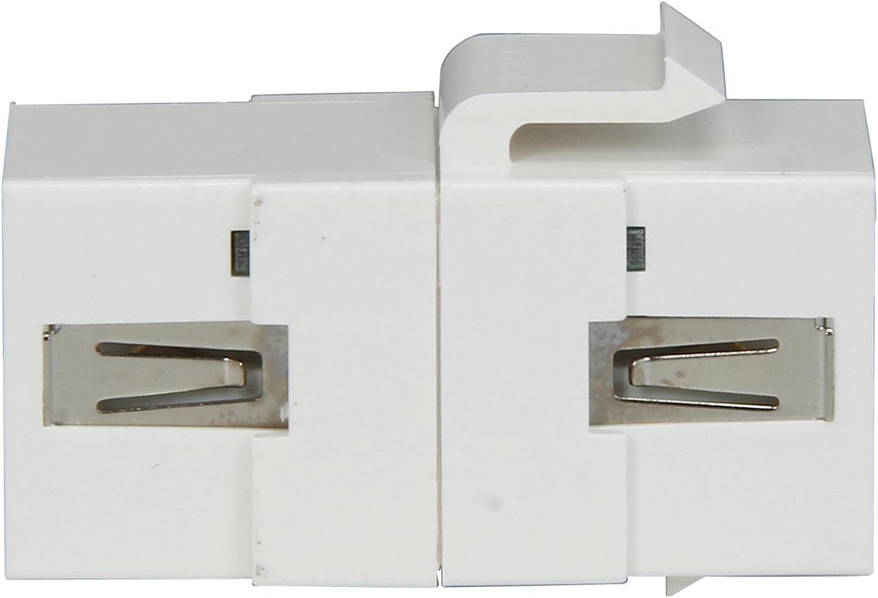 Alt view image 5 of 6 - C2G/Cables To Go 28748 Snap-In USB A/A Female Keystone Insert Module (White)
