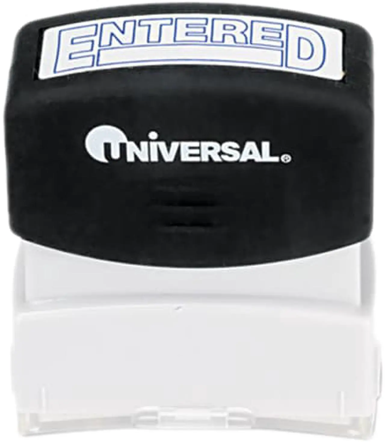Main image of Message Stamp, Entered, Pre-Inked/Re-Inkable, Blue