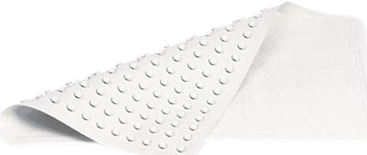 Main image of Safti-Grip Latex-Free Vinyl Bath Mat, 14 x 22.5, White, 4/Carton