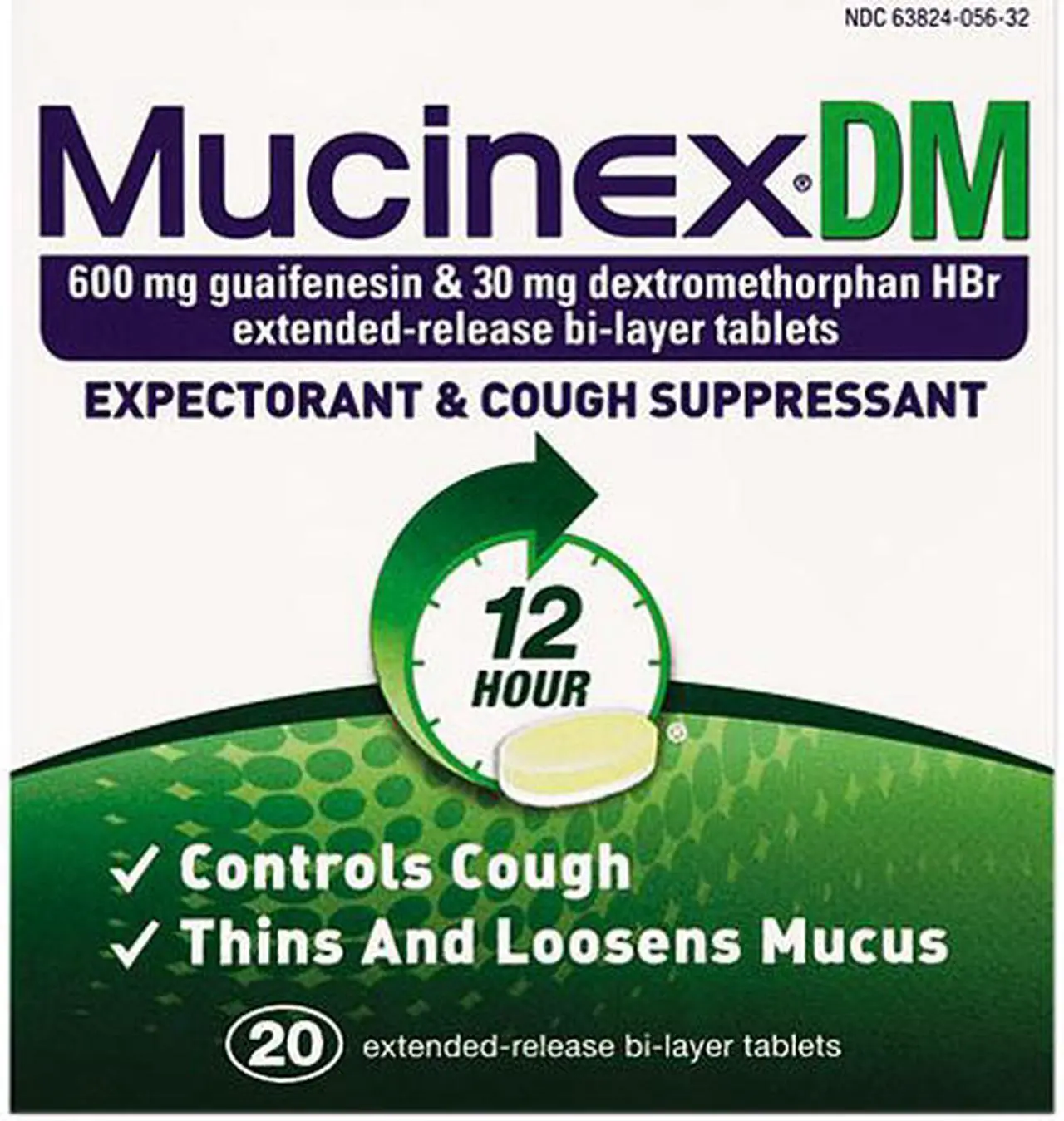Main image of Dm Expectorant And Cough Suppressant, 20 Tablets/Bottle