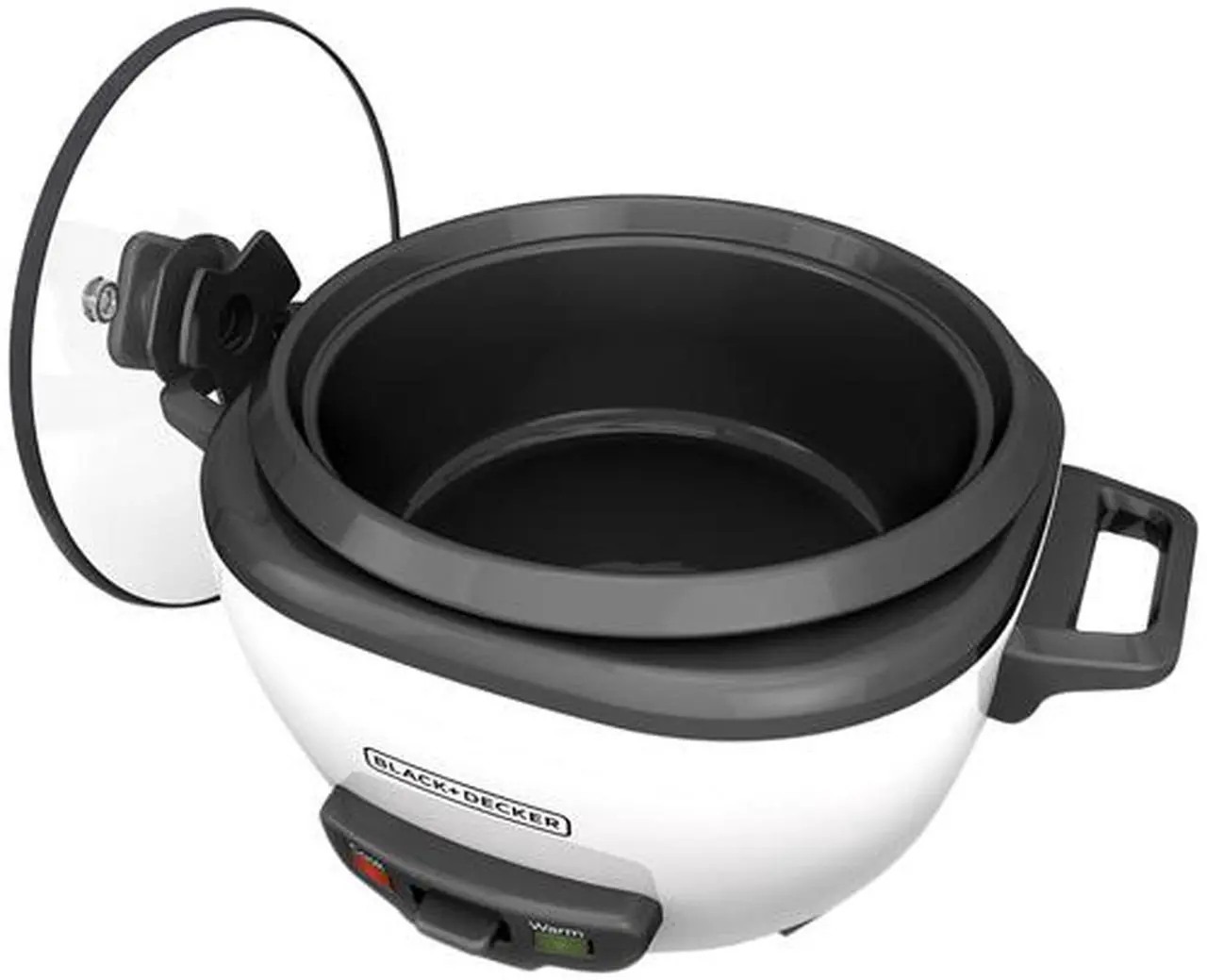 Alt view image 2 of 5 - BLACK+DECKER 16-Cup Rice Cooker, White