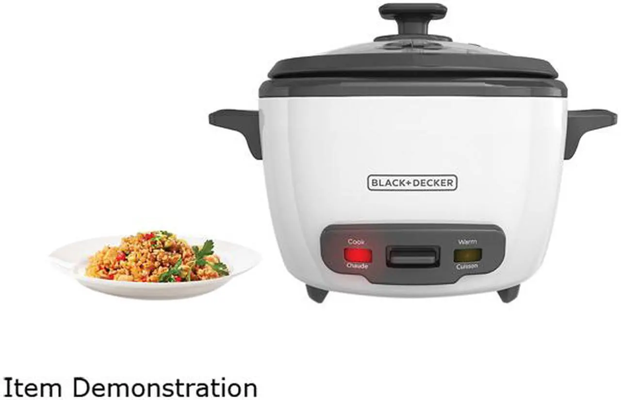 Alt view image 5 of 5 - BLACK+DECKER 16-Cup Rice Cooker, White