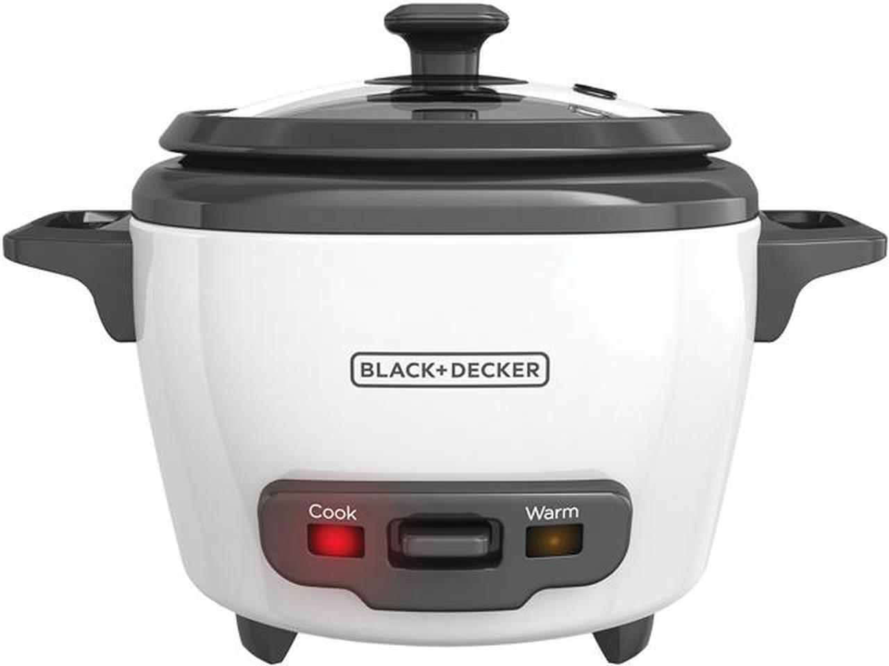 Main image of BLACK+DECKER RC503 Mini 3-Cup Cooked/1.5-Cup Uncooked Rice Cooker, White