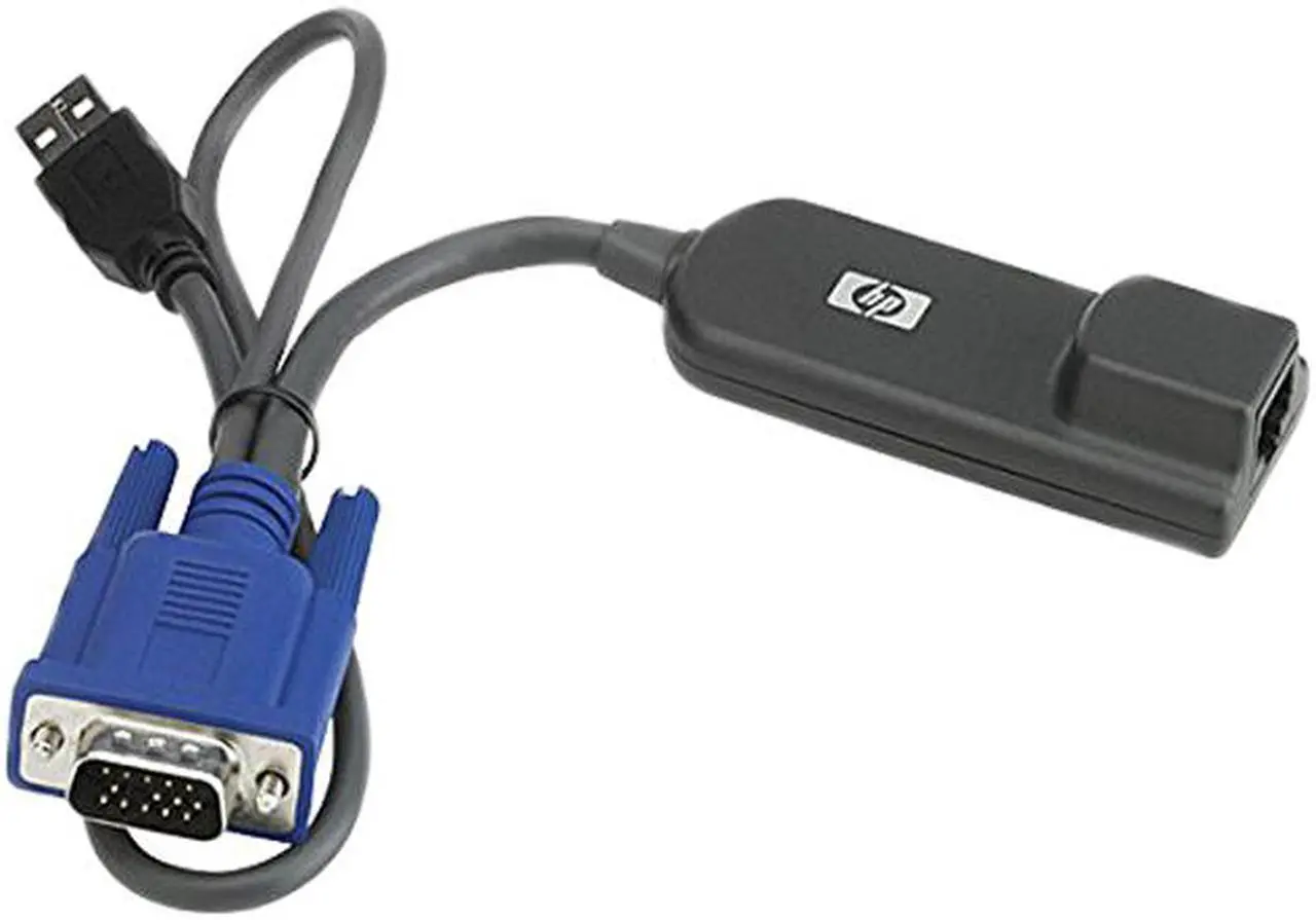 Main image of HP AF628A KVM Console USB Interface Adapter - 1 Pack - USB - Keyboard/Mouse, Video