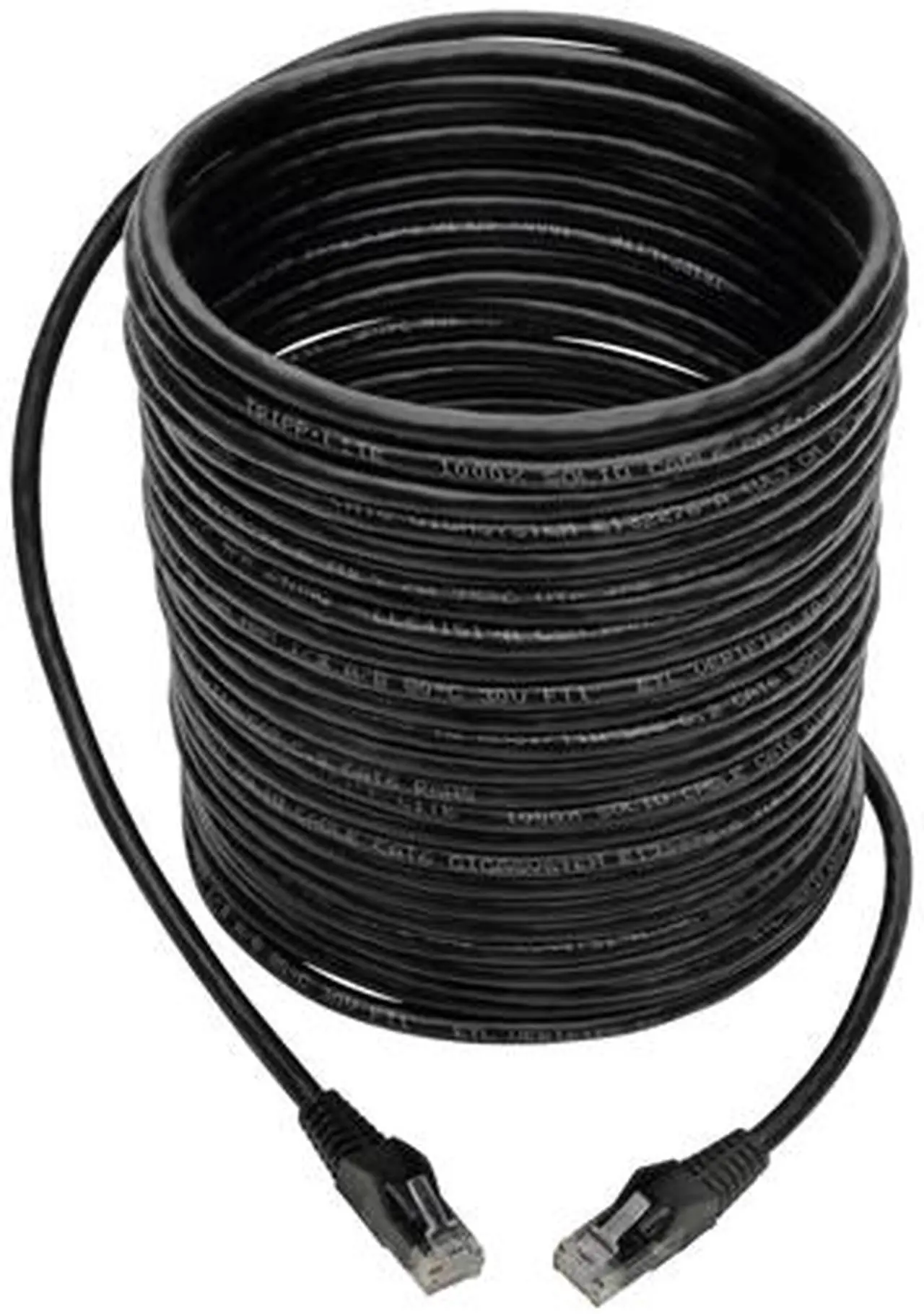 Alt view image 2 of 5 - Tripp Lite Premium Cat6 Gigabit Snagless Molded UTP Patch Cable, 24 AWG, 550 MHz/1 Gbps (RJ45 M/M), Black, 35 ft. (N201-035-BK)