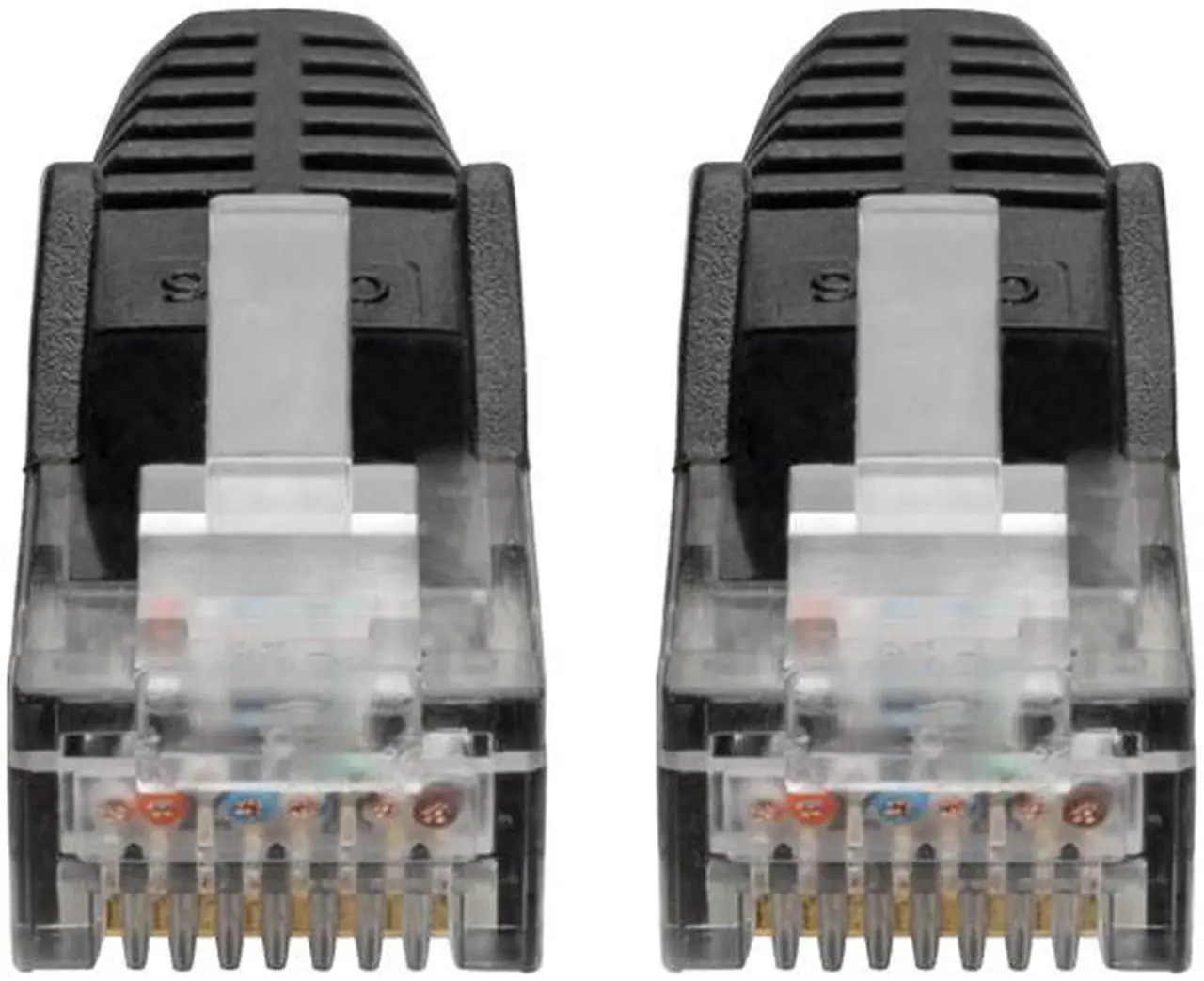 Alt view image 3 of 5 - Tripp Lite Premium Cat6 Gigabit Snagless Molded UTP Patch Cable, 24 AWG, 550 MHz/1 Gbps (RJ45 M/M), Black, 35 ft. (N201-035-BK)