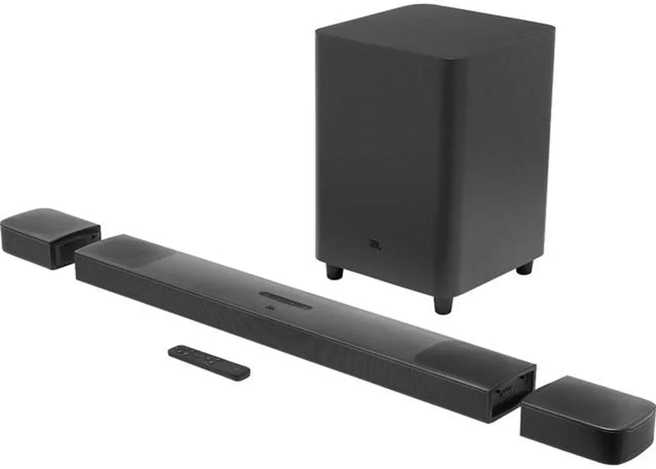 Main image of JBL - 9.1-Channel Soundbar with Wireless Subwoofer and Dolby Atmos/DTS:X - Black