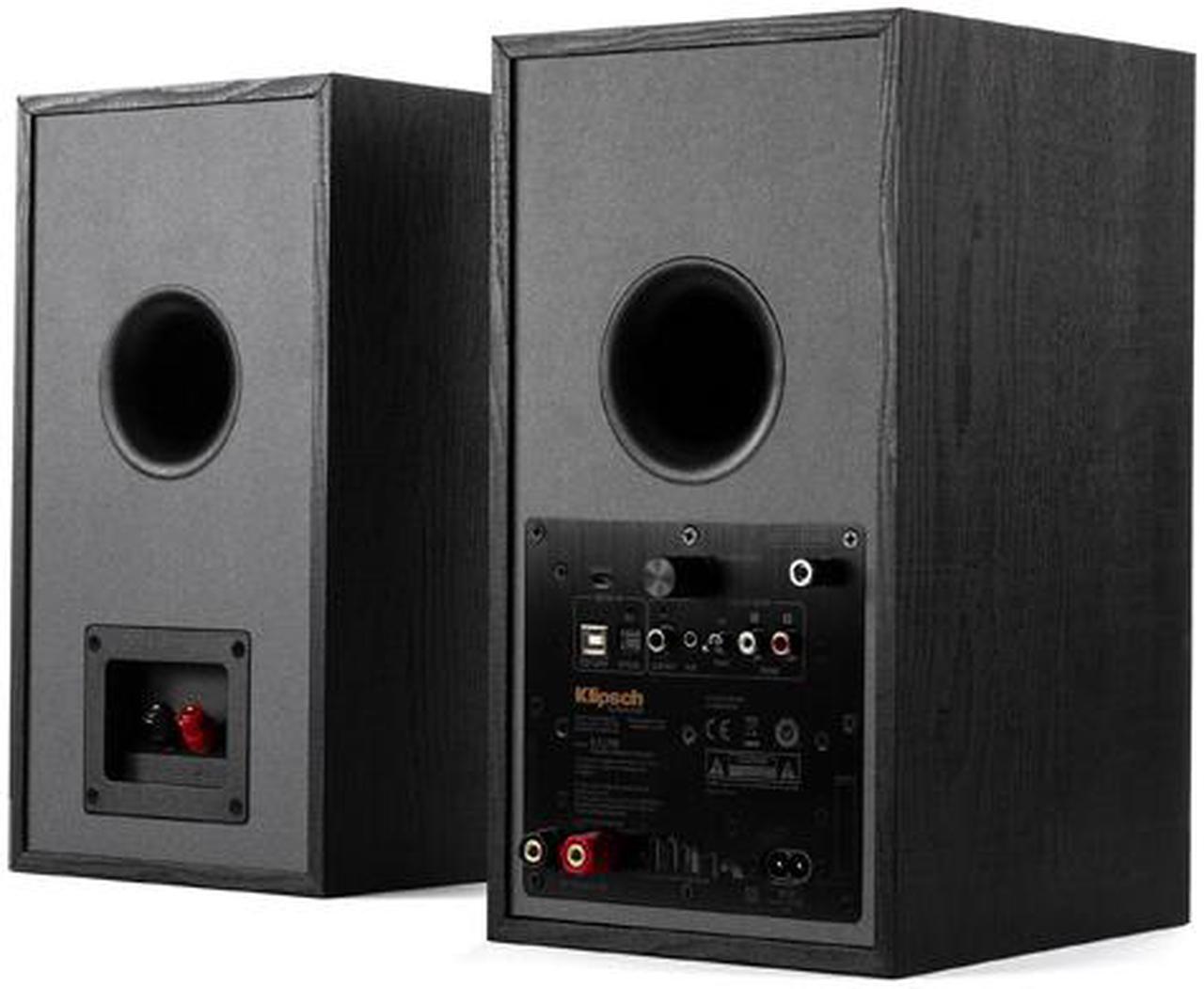 Alt view image 4 of 5 - Klipsch R-51PM Powered Sound Bookshelf Speakers - Black (Pair)