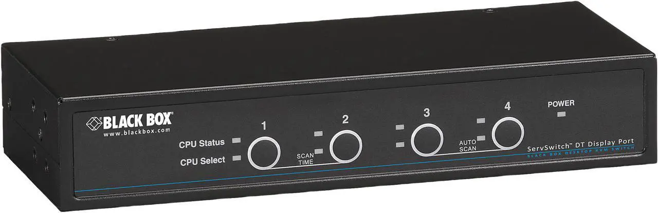Main image of Black Box KV9704A DT Series DT KVM Switch DisplayPort with USB and Audio - 4-Port