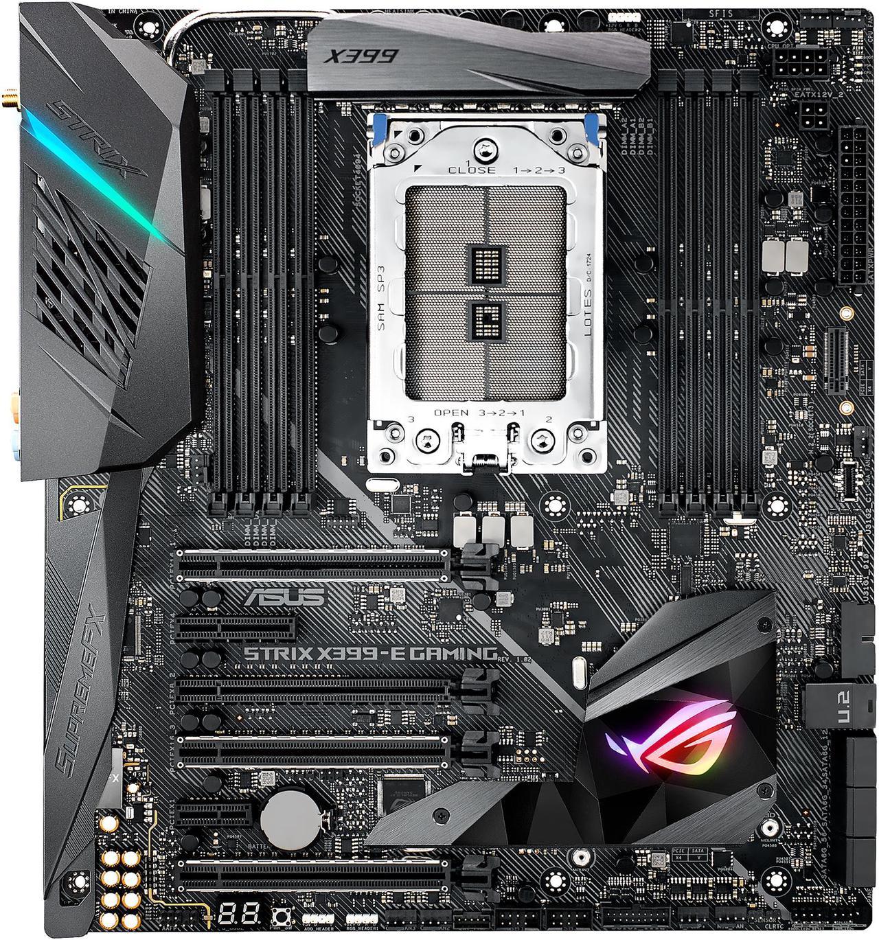 ASUS ROG Strix X399-E Gaming sTR4 AMD X399 SATA 6Gb/s USB 3.1 Extended ATX AMD Motherboard