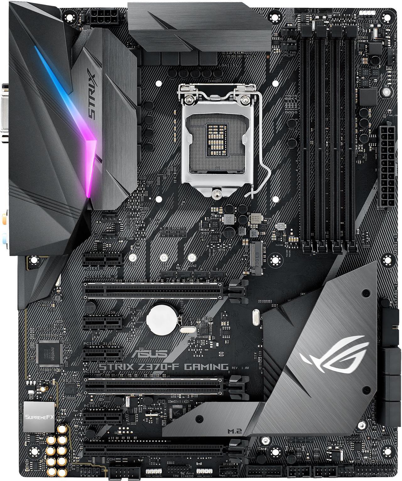 ASUS ROG Strix Z370-F Gaming LGA 1151 (300 Series) Intel Z370 HDMI SATA 6Gb/s USB 3.1 ATX Intel Motherboard