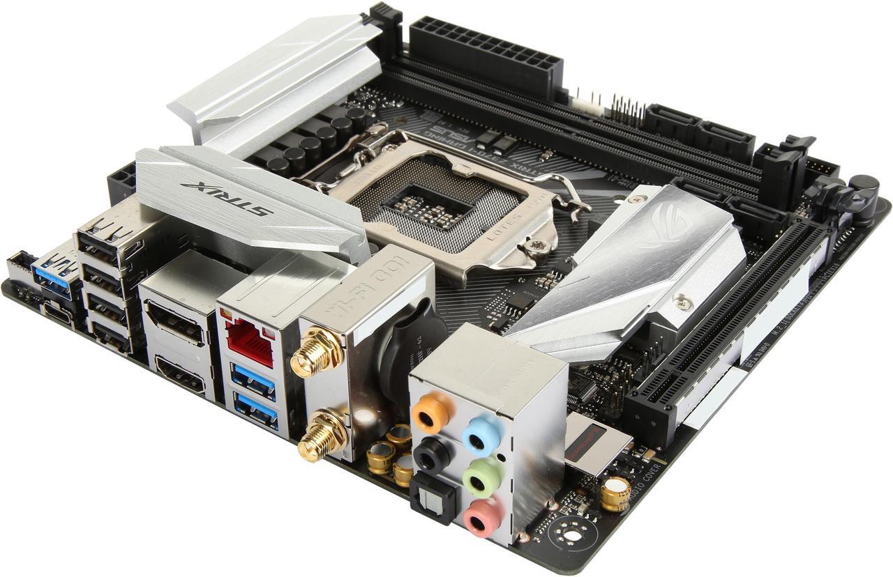 Alt view image 3 of 6 - ASUS ROG Strix Z370-I Gaming LGA 1151 (300 Series) Intel Z370 HDMI SATA 6Gb/s USB 3.1 Mini ITX Intel Motherboard