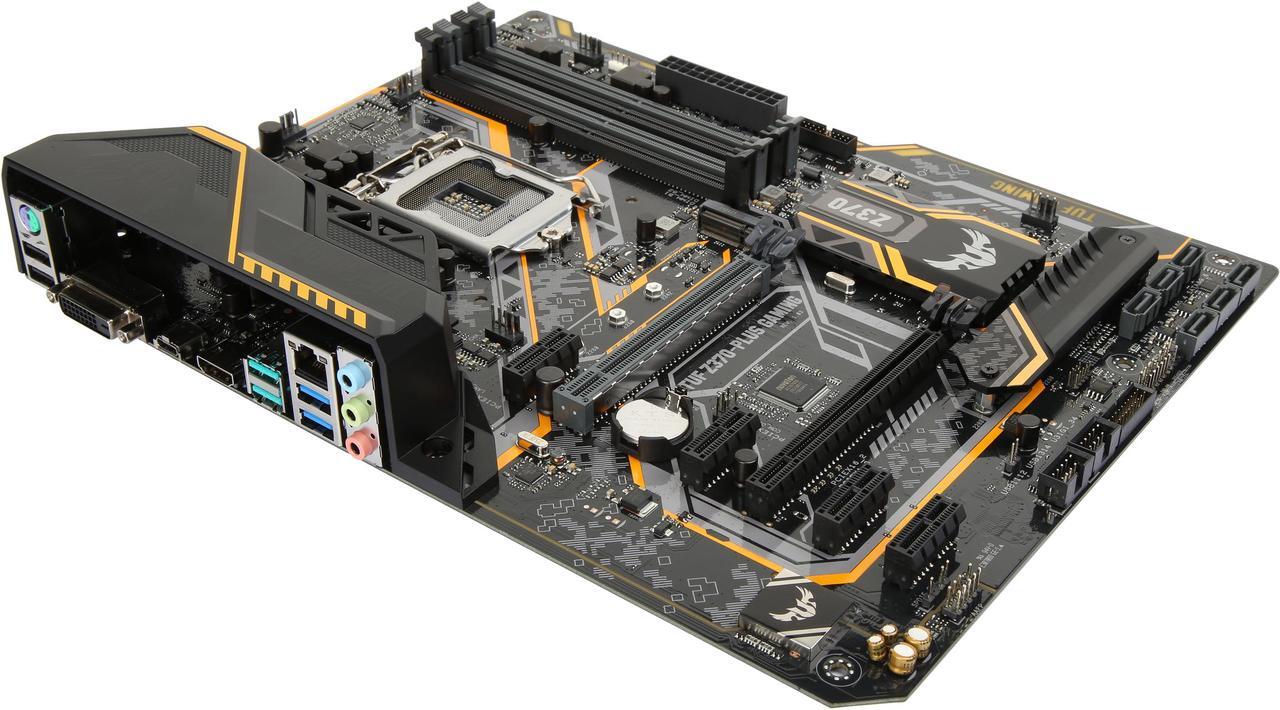 Alt view image 3 of 6 - ASUS TUF Z370-Plus Gaming LGA 1151 (300 Series) Intel Z370 ATX Intel Motherboard