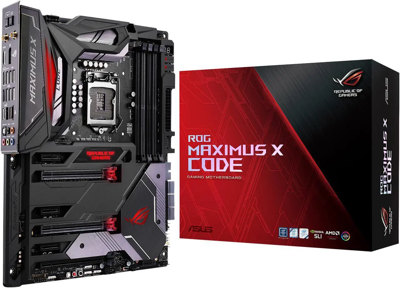 Alt view image 7 of 7 - ASUS ROG Maximus X Code LGA 1151 (300 Series) Intel Z370 ATX Intel Motherboard
