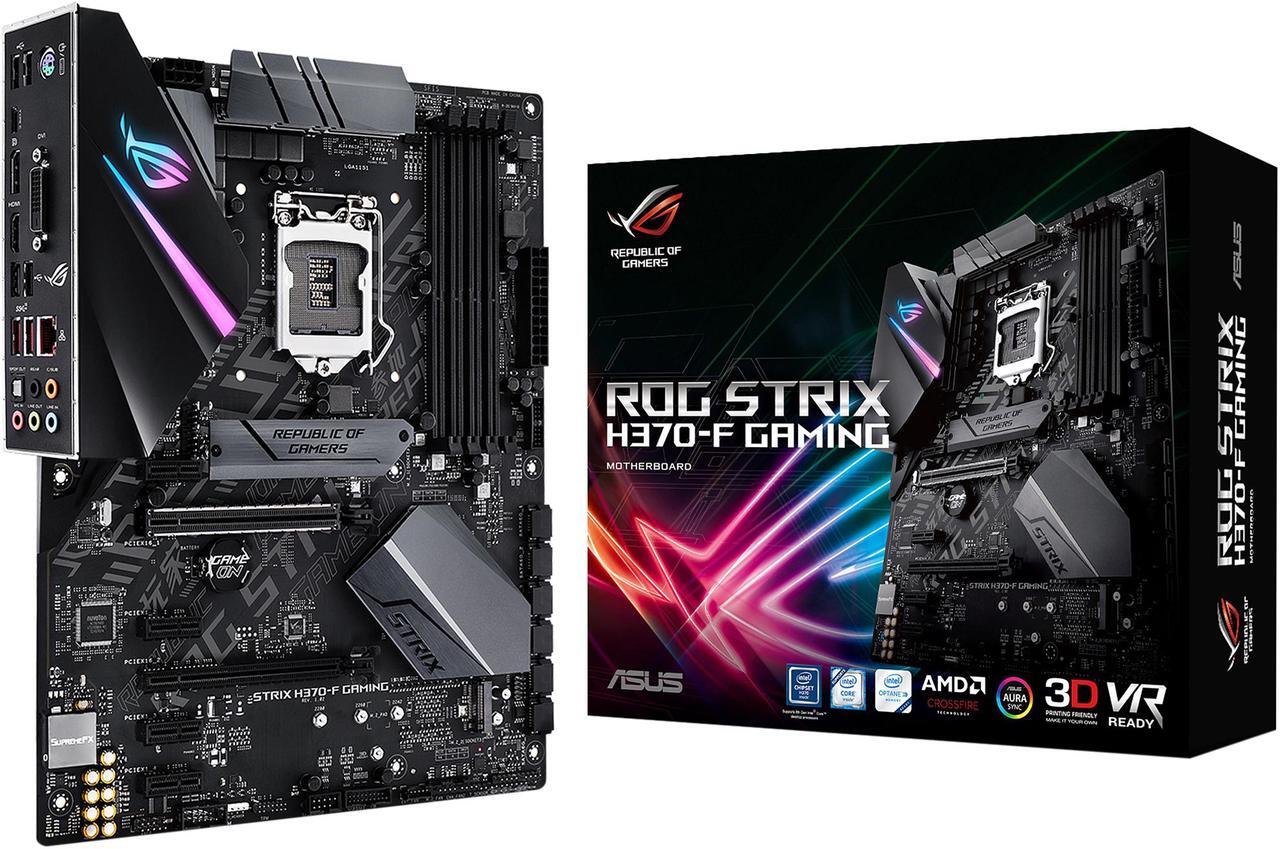 Alt view image 7 of 7 - ASUS ROG Strix H370-F Gaming LGA1151 (300 Series) DDR4 DP HDMI DVI M.2 ATX Motherboard with USB 3.1 Gen2