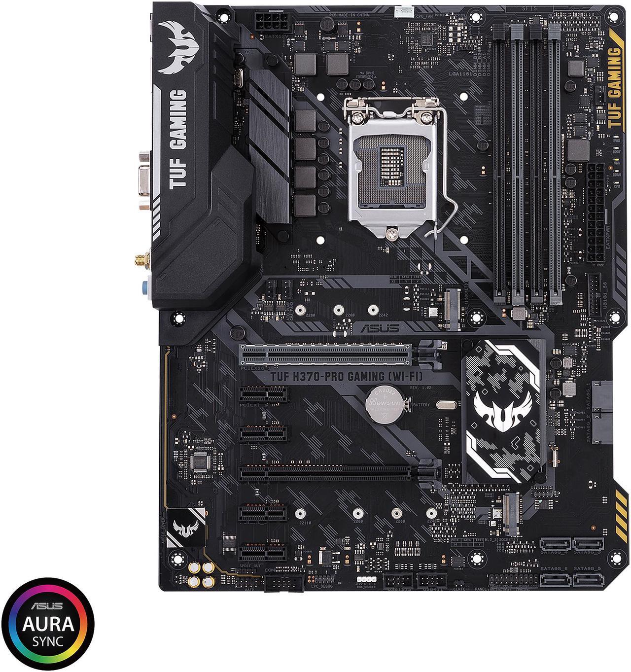 Main image of ASUS TUF H370-Pro Gaming (WI-FI) LGA 1151 (300 Series) Intel H370 HDMI SATA 6Gb/s USB 3.1 ATX Intel Motherboard