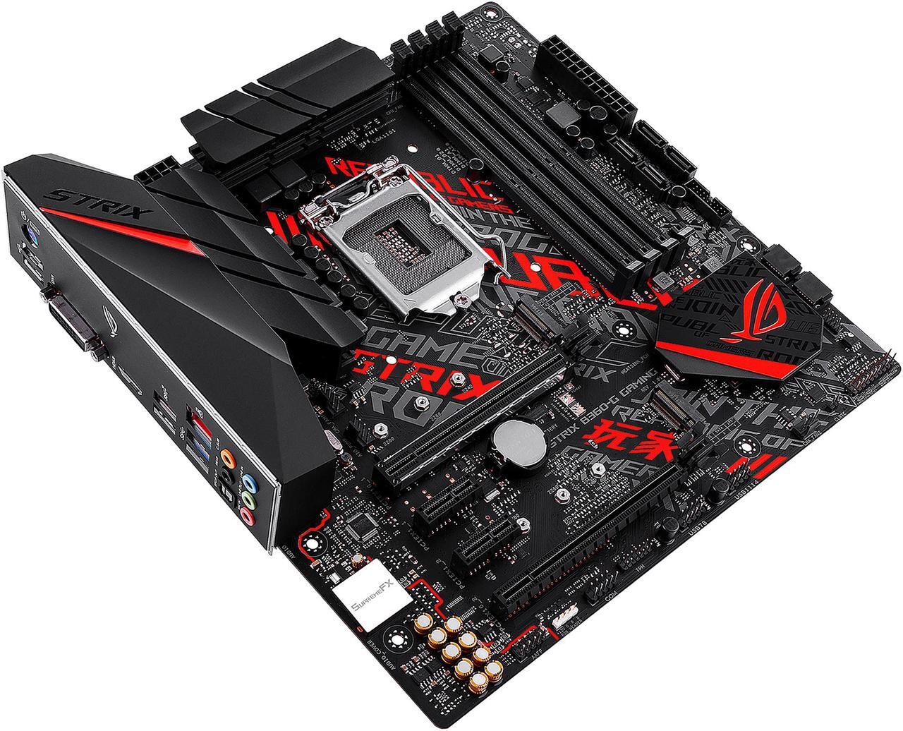 Alt view image 2 of 3 - ASUS ROG STRIX B360-G GAMING LGA1151 (300 Series) DDR4 HDMI DVI M.2 Micro-ATX Motherboard