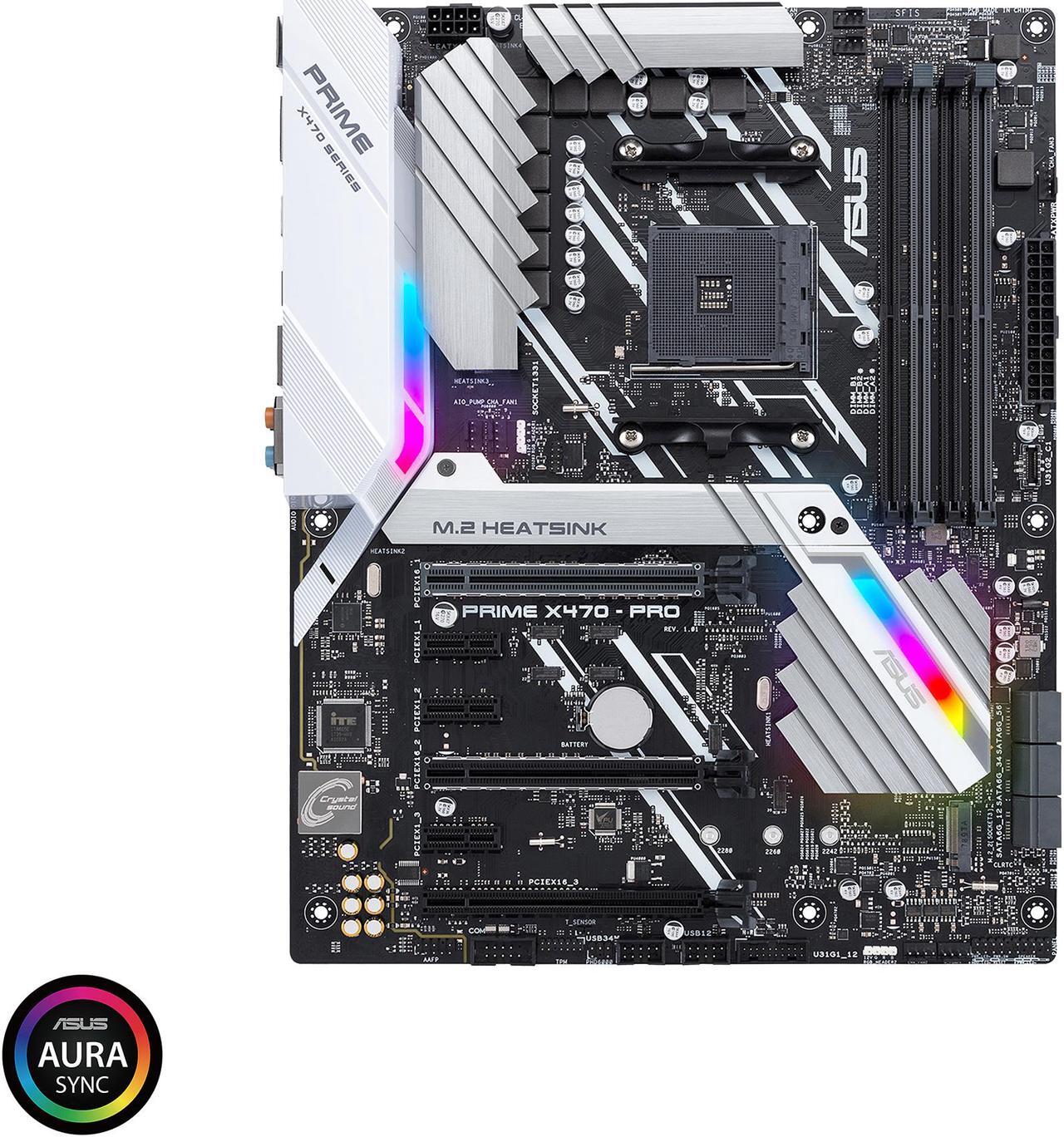 Main image of ASUS Prime X470-Pro AM4 AMD X470 ATX AMD Motherboard