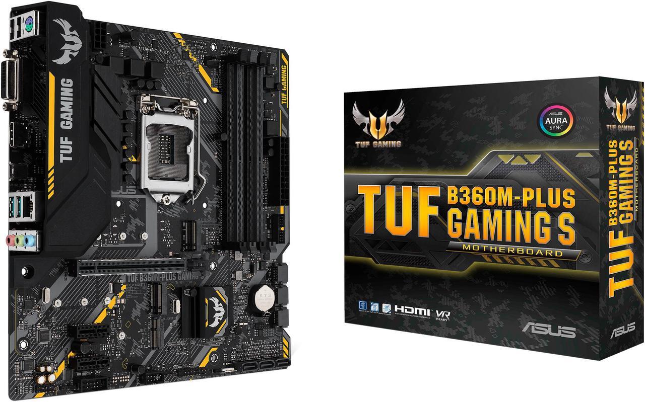 Alt view image 6 of 6 - ASUS TUF B360M-PLUS GAMING S LGA 1151 (300 Series) Intel B360 HDMI USB 3.1 Micro ATX AMD Motherboard