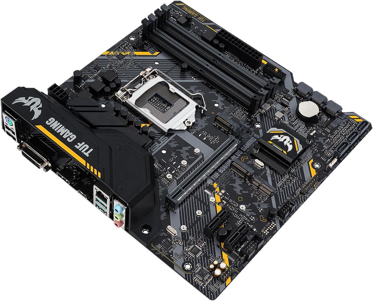 Main image of ASUS TUF B360M-PLUS GAMING S LGA 1151 (300 Series) Intel B360 HDMI USB 3.1 Micro ATX AMD Motherboard