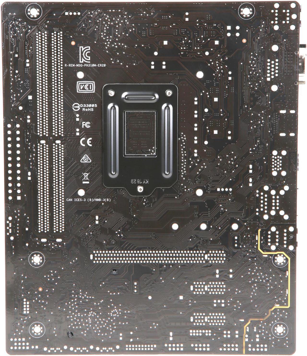Alt view image 6 of 6 - ASUS PRIME H310M-E R2.0 LGA 1151 (300 Series) Intel H310 HDMI USB 3.1 Micro ATX Intel Motherboard