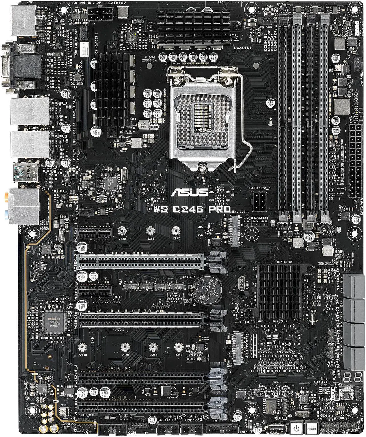 Main image of ASUS WS C246 PRO ATX Server Motherboard LGA 1151 Intel C246