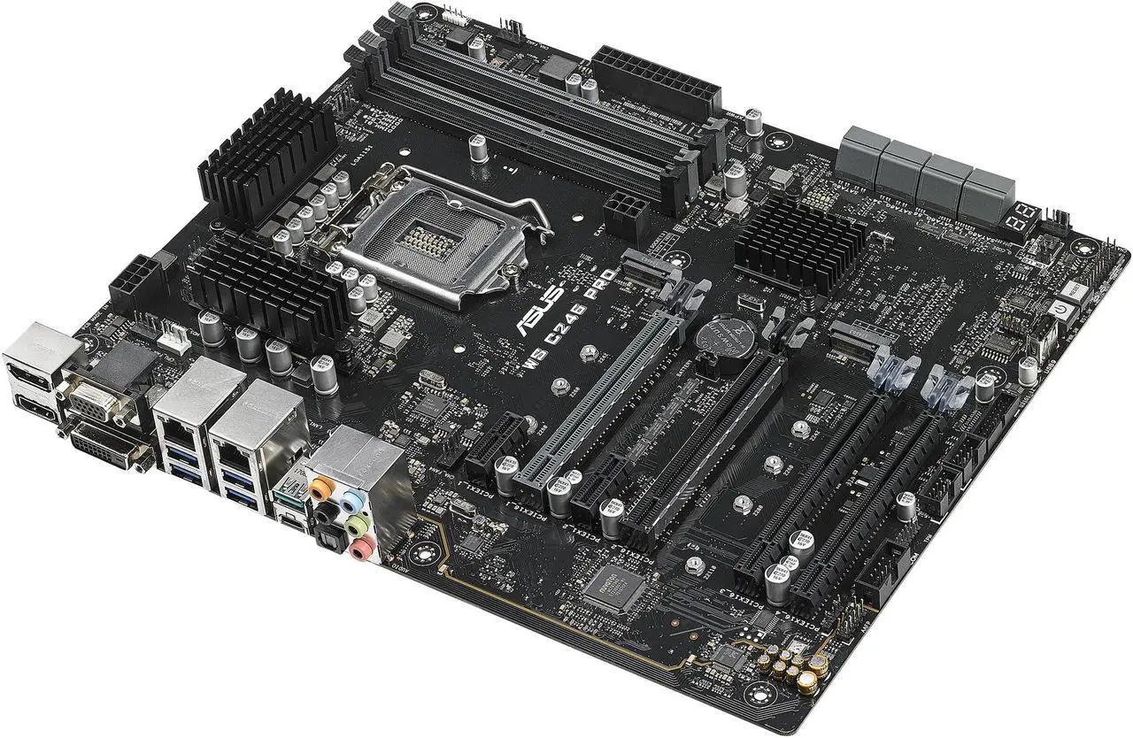 Alt view image 4 of 6 - ASUS WS C246 PRO ATX Server Motherboard LGA 1151 Intel C246