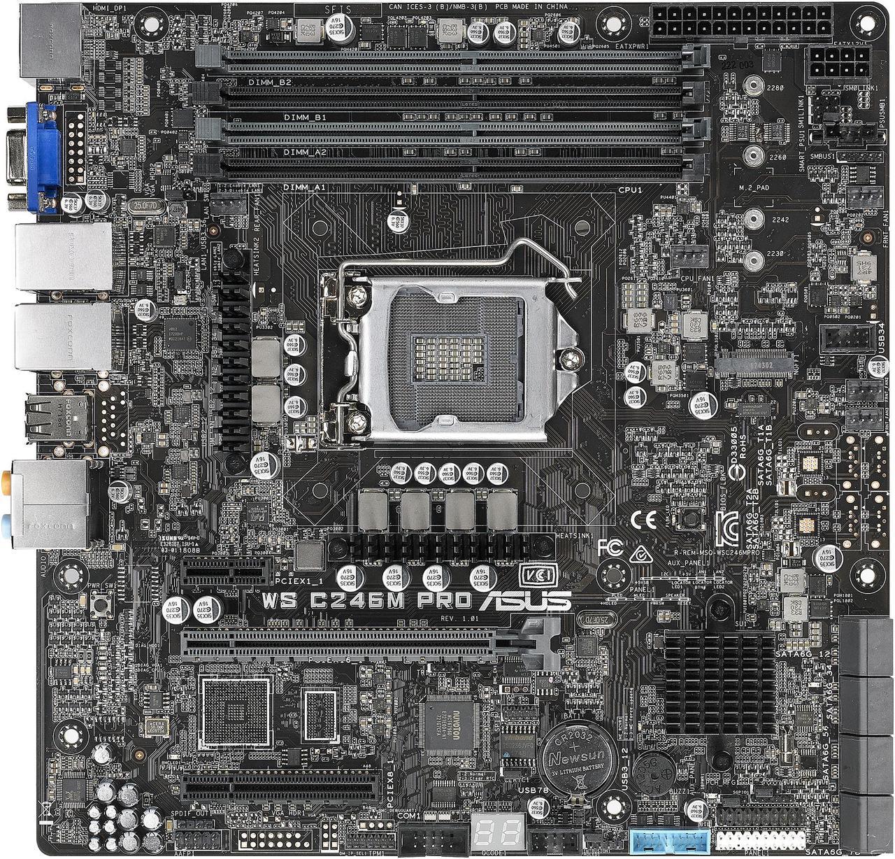 ASUS WS C246M PRO uATX Server Motherboard LGA 1151 Intel C246 Chipset