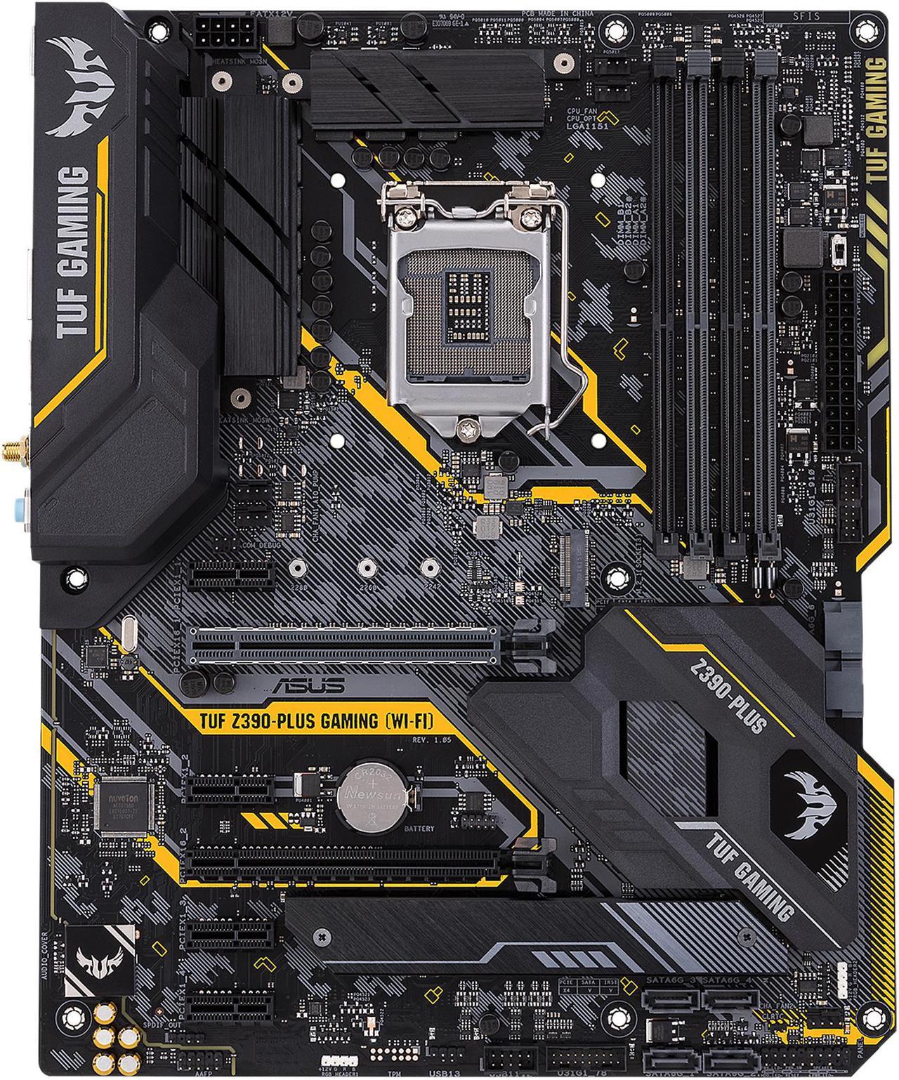 ASUS TUF Z390-Plus Gaming (Wi-Fi) LGA 1151 (300 Series) Intel Z390 SATA 6Gb/s ATX Intel Motherboard