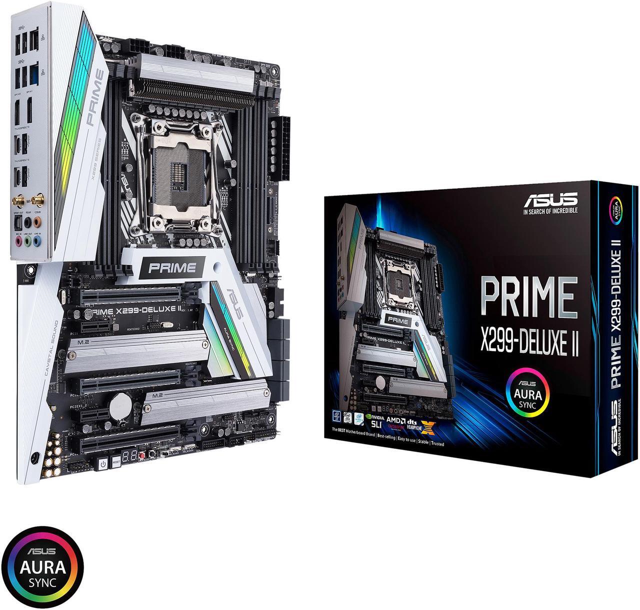 Alt view image 8 of 8 - ASUS Prime X299-Deluxe II LGA 2066 Intel X299 USB 3.1 ATX Intel Motherboard