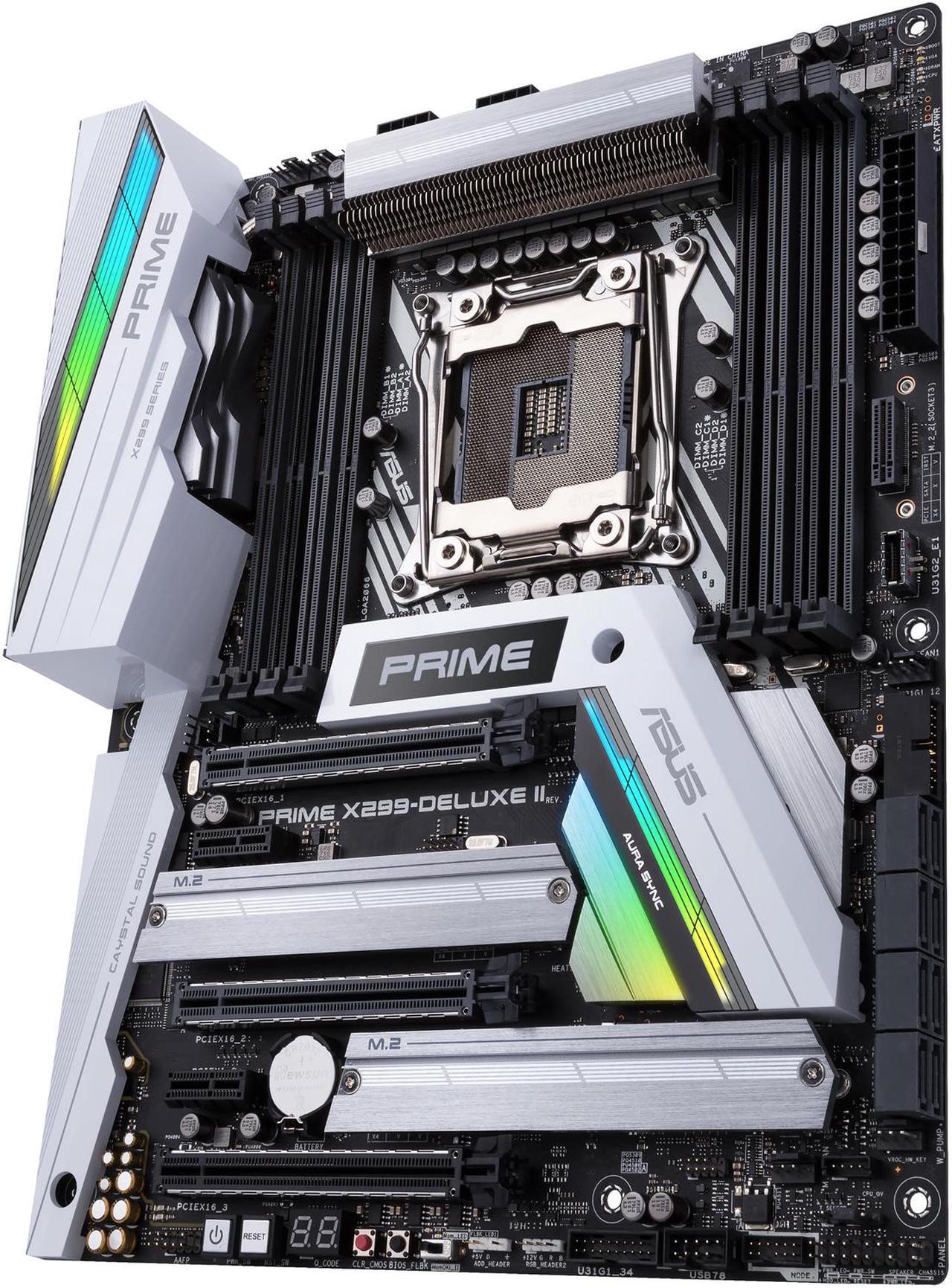 Alt view image 2 of 8 - ASUS Prime X299-Deluxe II LGA 2066 Intel X299 USB 3.1 ATX Intel Motherboard