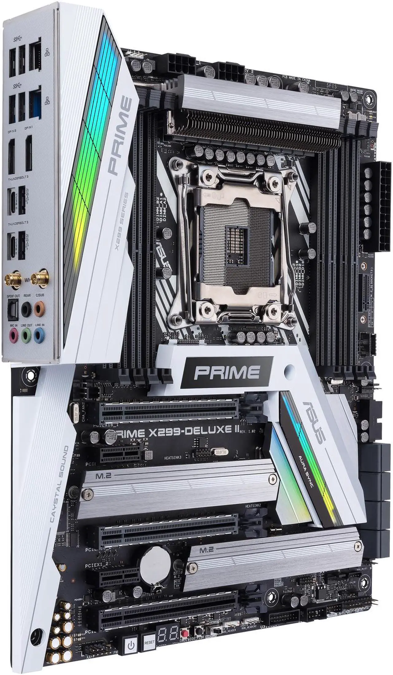 Alt view image 3 of 8 - ASUS Prime X299-Deluxe II LGA 2066 Intel X299 USB 3.1 ATX Intel Motherboard