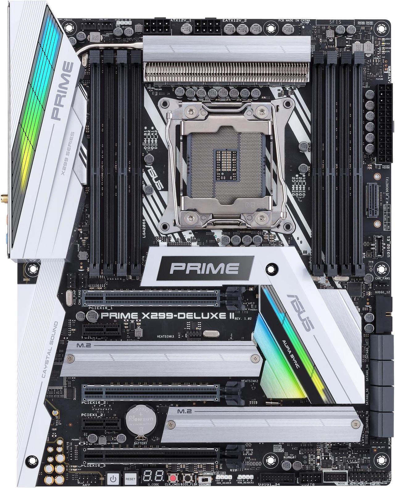 Main image of ASUS Prime X299-Deluxe II LGA 2066 Intel X299 USB 3.1 ATX Intel Motherboard