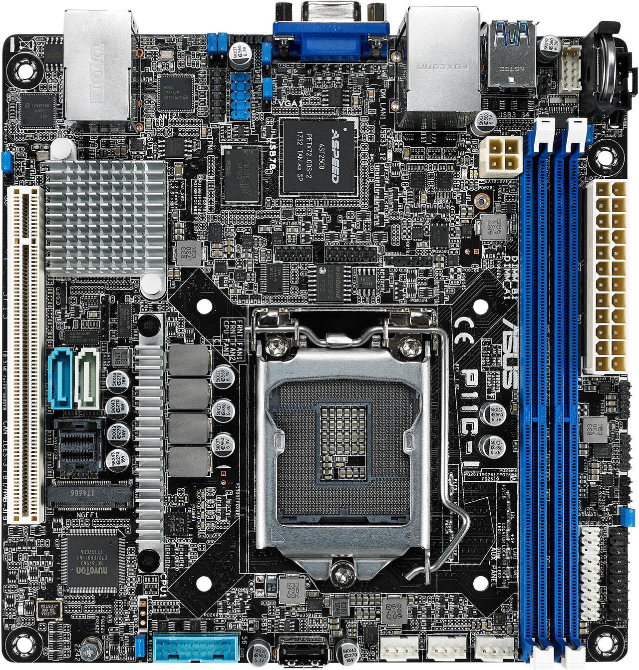 Main image of ASUS P11C-I Mini ITX Server Motherboard LGA 1151 Intel C242