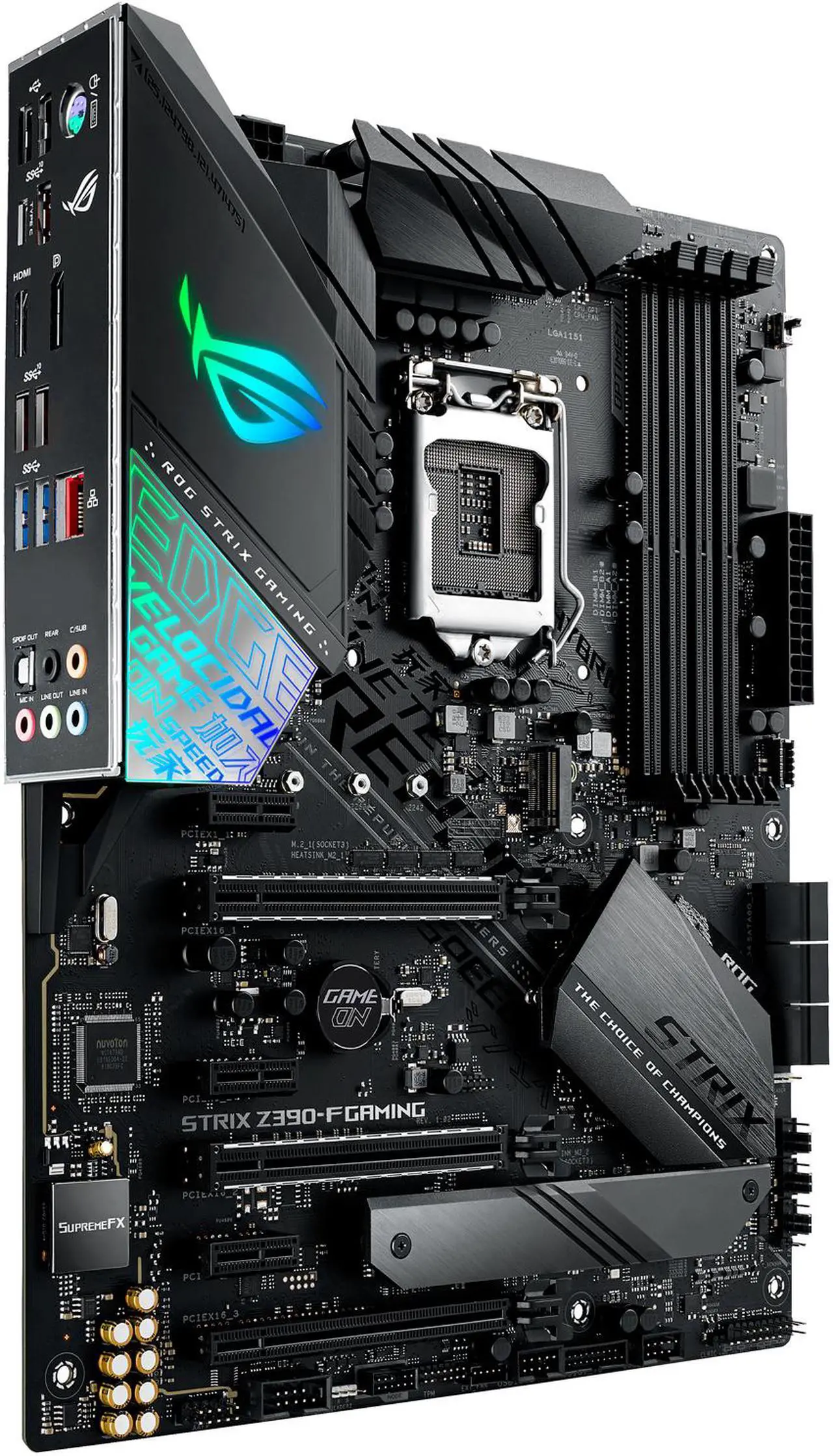 Alt view image 3 of 8 - ASUS ROG Strix Z390-F Gaming LGA 1151 (300 Series) Intel Z390 HDMI USB 3.1 ATX Intel Motherboard