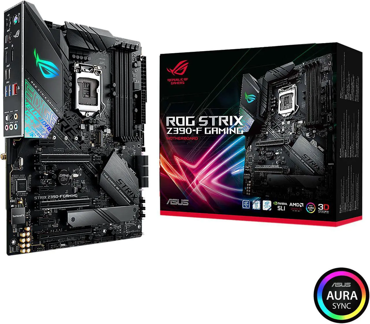 Main image of ASUS ROG Strix Z390-F Gaming LGA 1151 (300 Series) Intel Z390 HDMI USB 3.1 ATX Intel Motherboard