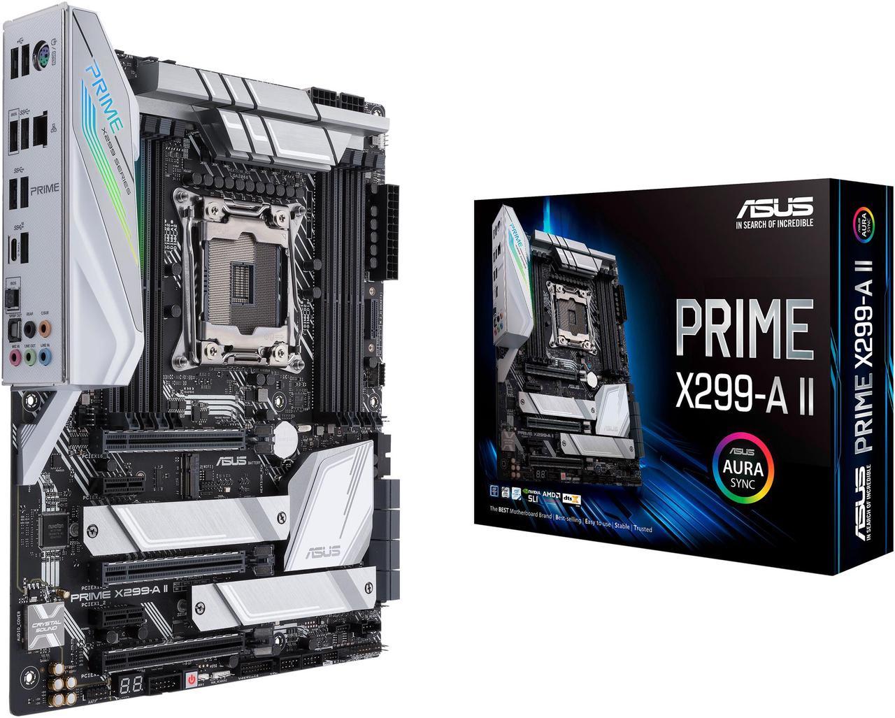 ASUS Prime X299-A II LGA 2066 Intel X299 SATA 6Gb/s ATX Intel Motherboard