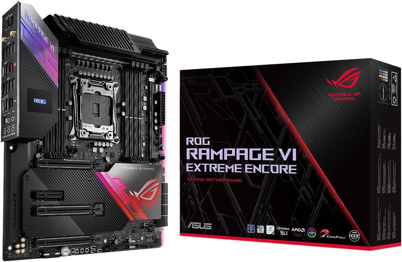 Main image of ASUS ROG Rampage VI Extreme Encore LGA 2066 Intel X299 Extended ATX Intel Motherboard