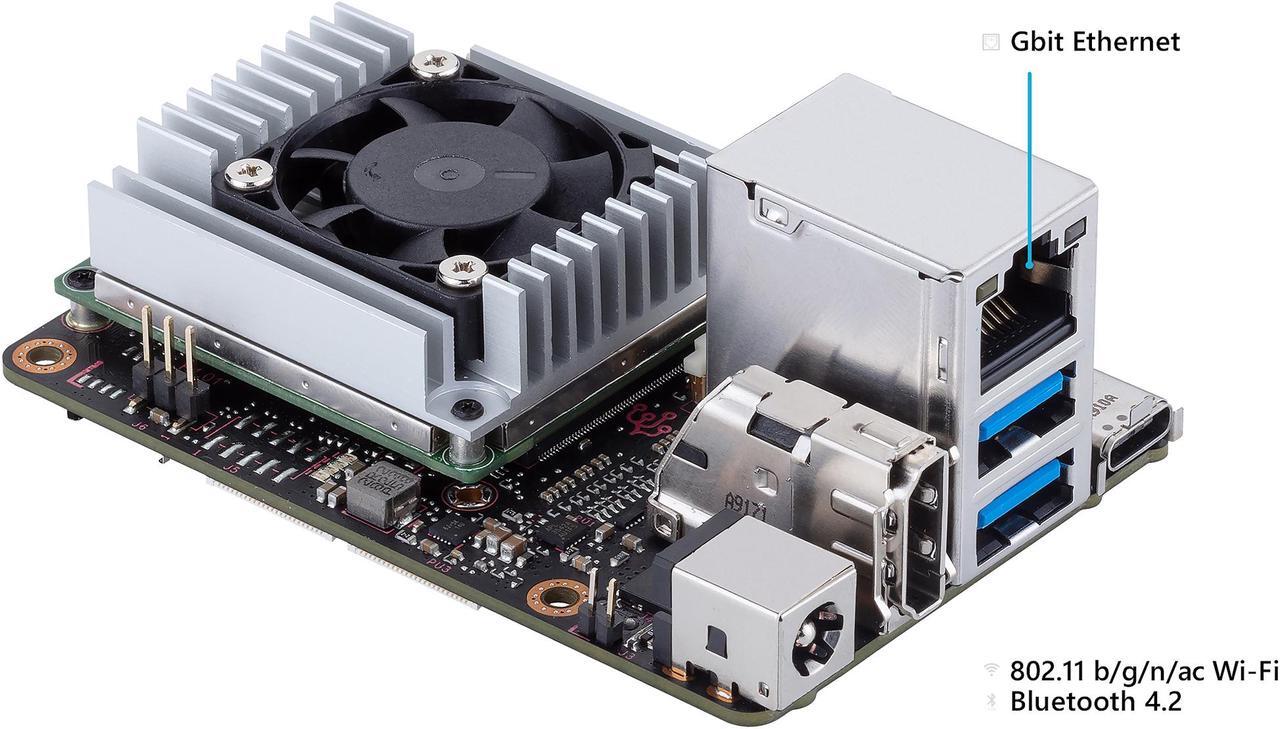 Alt view image 4 of 5 - ASUS Tinker Edge T Soc 1.5 Ghz QuadCore CPU, GC7000 Lite Graphics, 1GB LPDDR4, 8GB EMMC Mini Motherboard (90ME0140-M0AAY0)