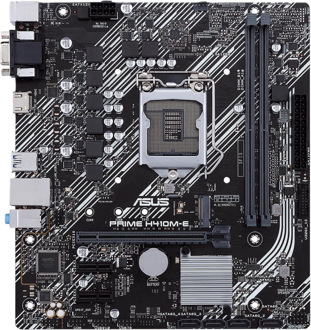 Main image of ASUS PRIME H410M-E LGA 1200 Intel H410 Micro ATX Intel Motherboard