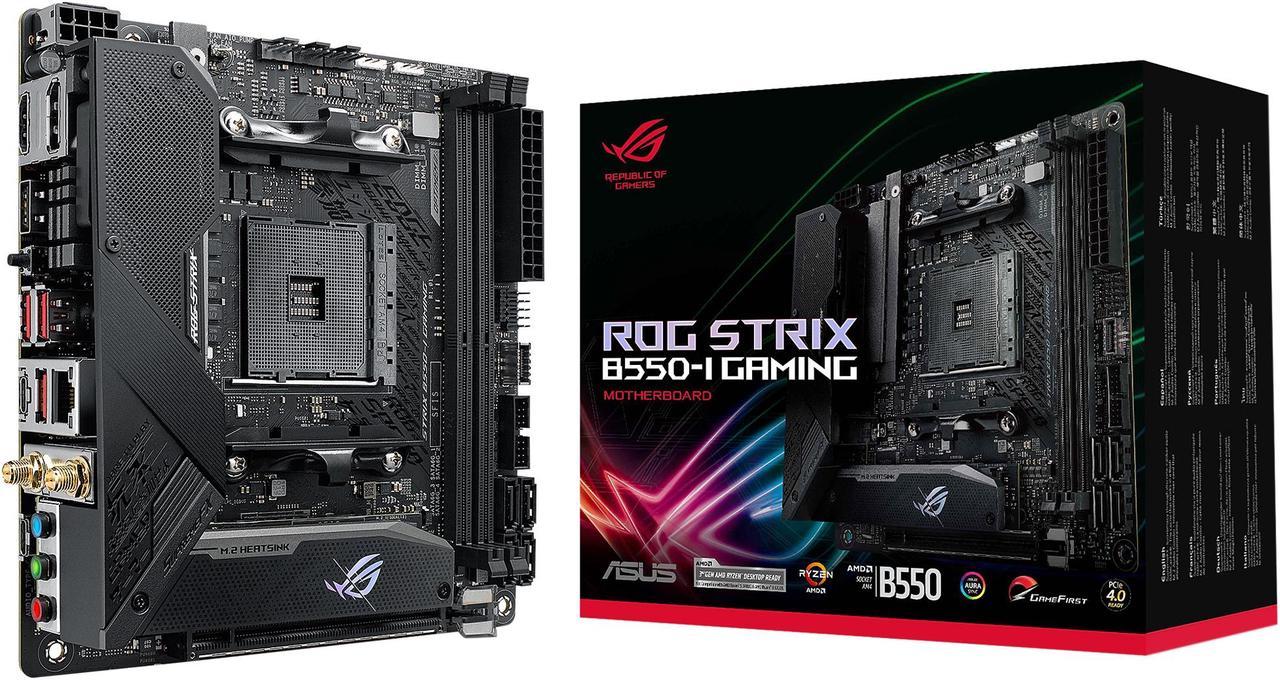 ASUS ROG STRIX B550-I GAMING AM4 AMD B550 SATA 6Gb/s Mini ITX AMD Motherboard