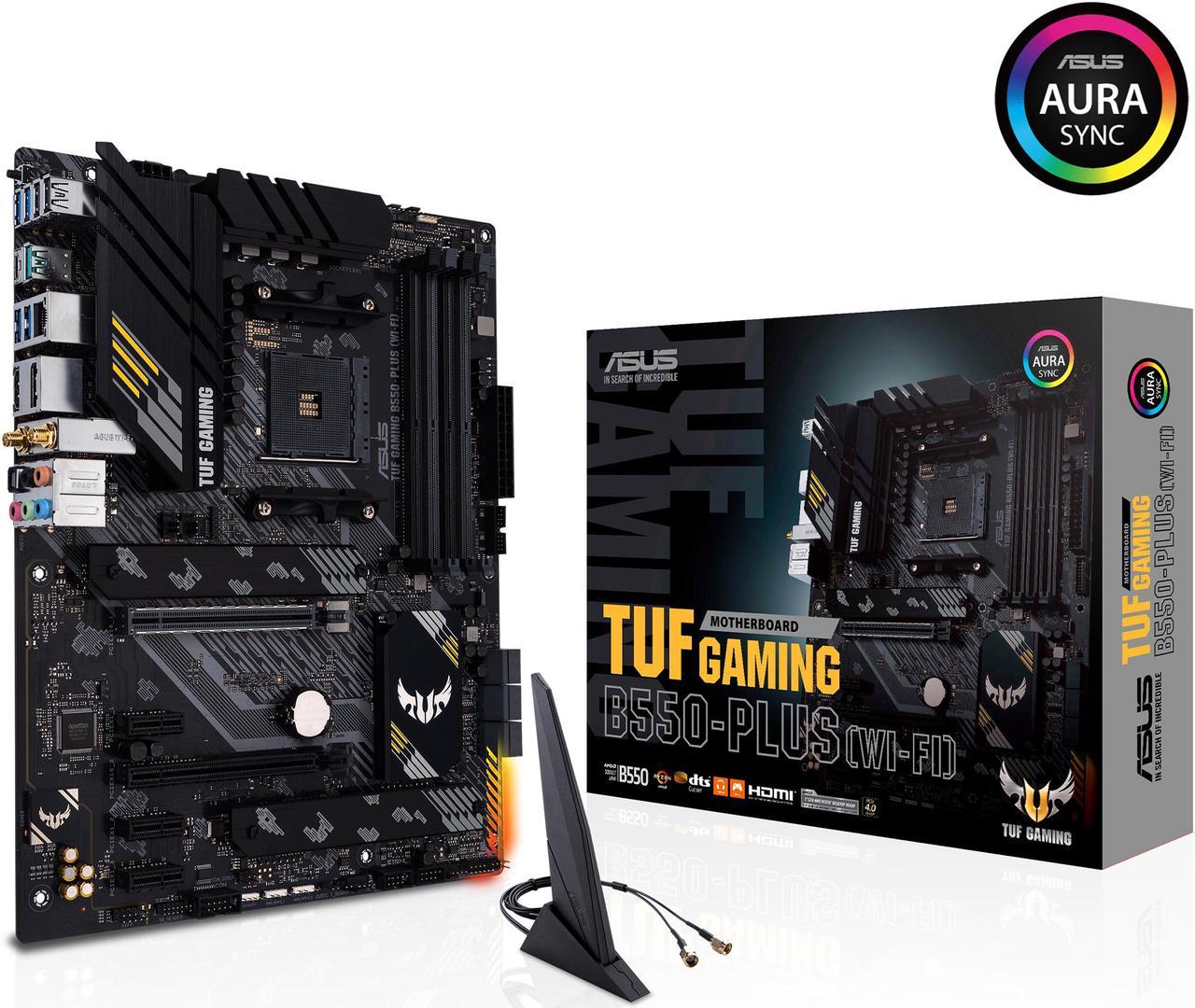 ASUS TUF GAMING B550-PLUS (WI-FI) AM4 AMD B550 SATA 6Gb/s ATX AMD Motherboard