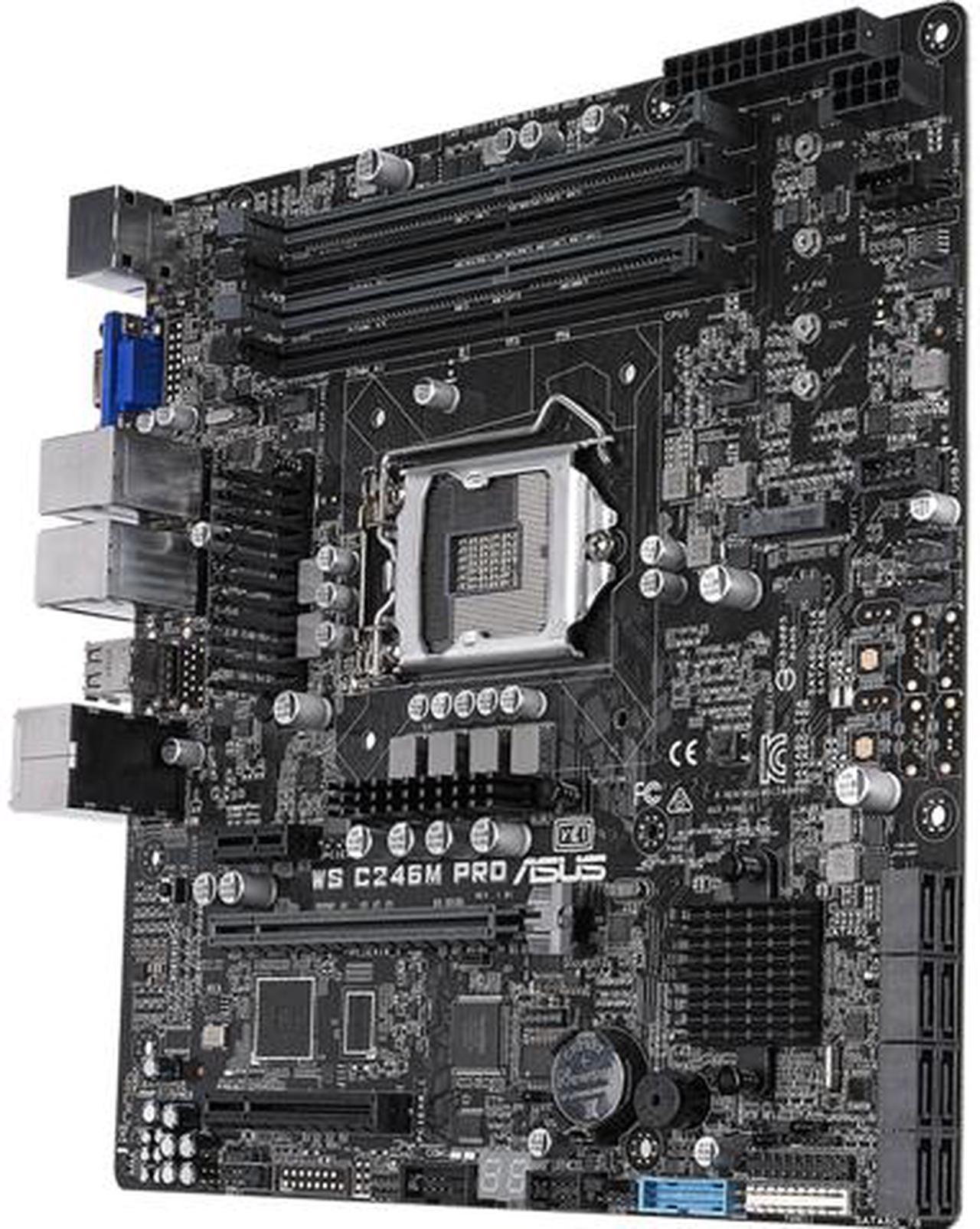 ASUS WS C246M PRO uATX Server Motherboard LGA 1151 Intel C246