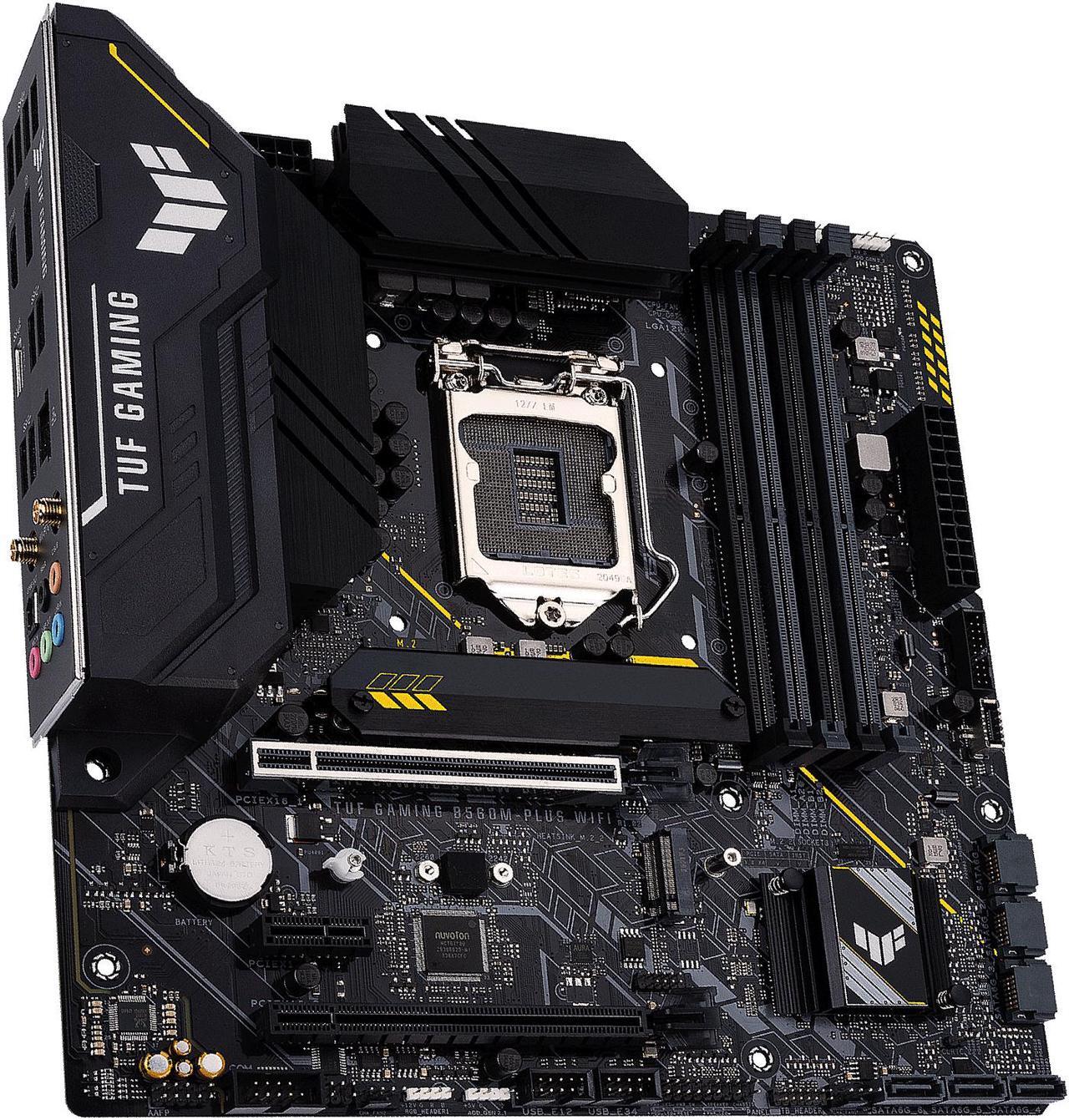 Alt view image 4 of 7 - ASUS TUF Gaming B560M-PLUS WiFi LGA1200 (Intel®11th/10th Gen) Micro ATX Gaming Motherboard (PCIe 4.0, 2X M.2 Slots,8+1 Power Stages, 2.5Gb LAN, WiFi 6, USB 3.2 Type-C®, Thunderbolt™ 4 Support)